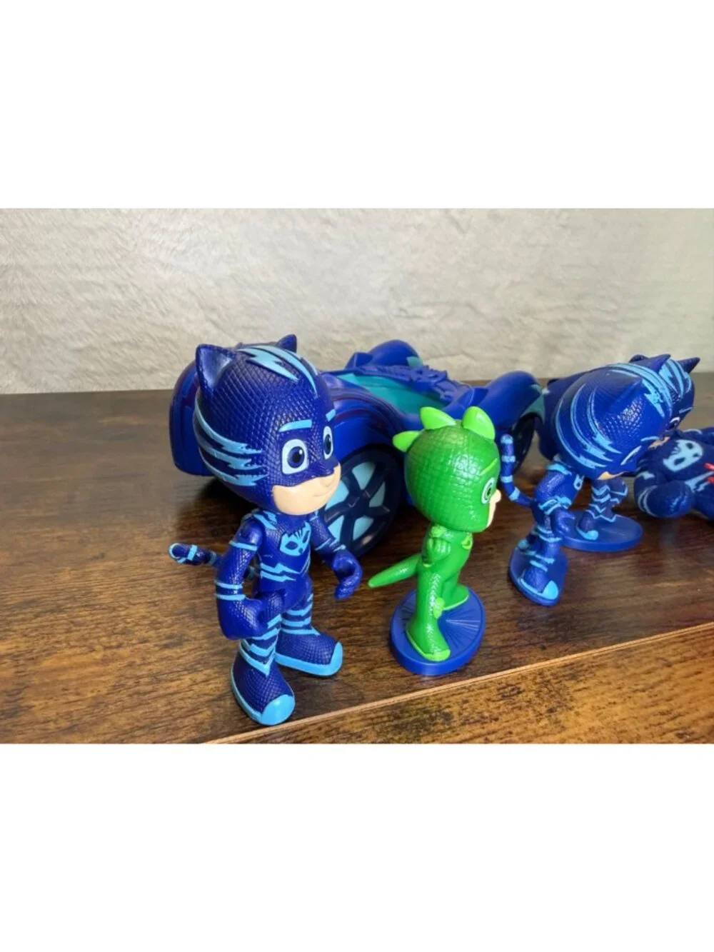 PJ Masks Catboy Car Toy Set With Figures & Plush - 7-Piece Play Bundle